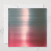 メタリックミニマルピンクレッドシルバーバースデーパーティー 招待状 (裏面)