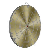 メタリックミニマル光沢金ゴールドテクスチャ ダーツボード (正面左)