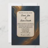 メタリックミューズ写真結婚式招待状 招待状 (正面)