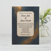 メタリックミューズ写真結婚式招待状 招待状 (スタンド正面)