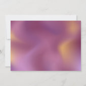 メタリックモダンパターンピンクおよび金ゴールド ノートカード (裏面)