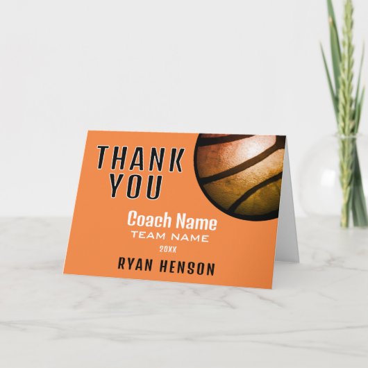メタリックモダンボールありがとうコーチのカード サンキューカード (正面)