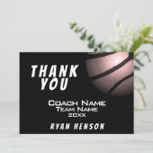 メタリックモダンボールブラックサンキューコーチカード サンキューカード (スタンド正面)