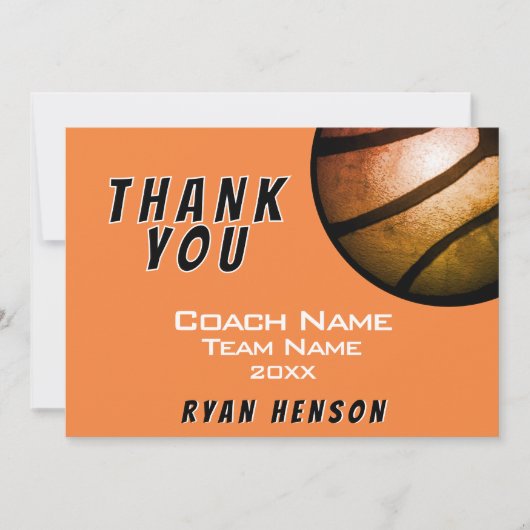 メタリックモダンボールブラックサンキューコーチカード サンキューカード (正面)