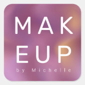 メタリックモダンメグラデーションークアーティスト・モノグラム スクエアシール (正面)