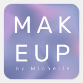 メタリックモダンメグラデーションークアーティスト・モノグラム スクエアシール (正面)