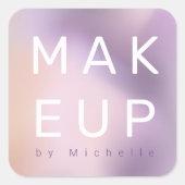 メタリックモダンメグラデーションークアーティスト・モノグラム スクエアシール (正面)