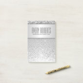 メタリックモダンラグジュアリースパークルクラシー ポストイット (デスク上)