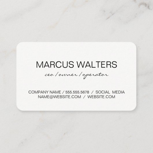 メタリックモダンルクース 名刺 (裏面)