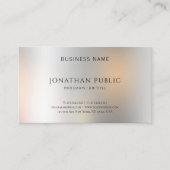 メタリックモダンルックエレガントシンプルテンプレート 名刺 (正面)