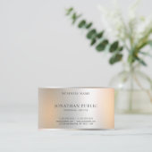 メタリックモダンルックミニマルデザインエレガント 名刺 (スタンド正面)