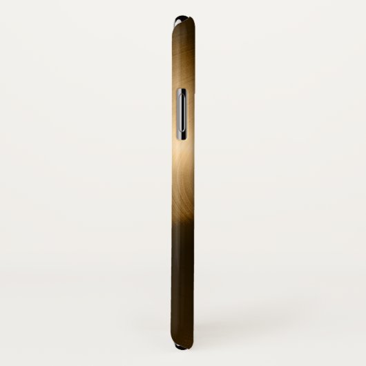 メタリックモダン銅茶色ステンレス鋼の外観 Case-Mate iPhoneケース (裏面/右)