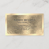 メタリックモノグラムバナー | 金ゴールド縁ど | 金箔 名刺 (裏面)