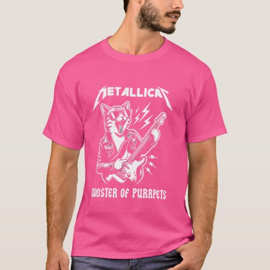 メタリックモンスターオブパーペット – おもしろいCat 1 Tシャツ (正面)