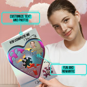 メタリックユーコンプリートMeパズルハート誕生日 カード