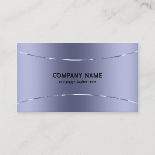 メタリックライトパープルテクスチャイメージ 名刺 (正面)