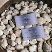 メタリックライトパープルテクスチャイメージ 名刺