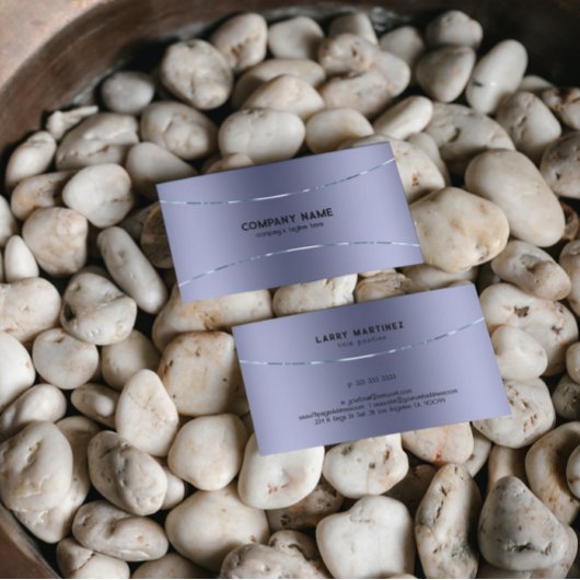 メタリックライトパープルテクスチャイメージ 名刺