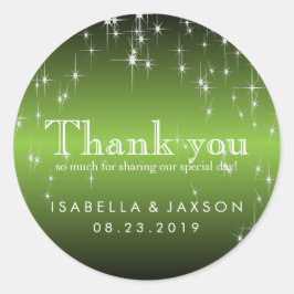 メタリックライムグリーンのスターライト ラウンドシール
