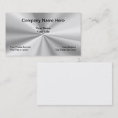 メタリックルックシンプルデザイン 名刺 (正面/裏面)