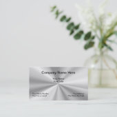 メタリックルックシンプルデザイン 名刺 (スタンド正面)