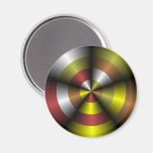 メタリックルック抽象芸術磁石 マグネット (正面/裏面)