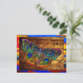 メタリックレインボー カントリー バタフライ ポストカード (スタンド正面)