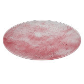 メタリックレッドのキャンバス：ブラシストロークのエレガンス。 カッティングボード (角)