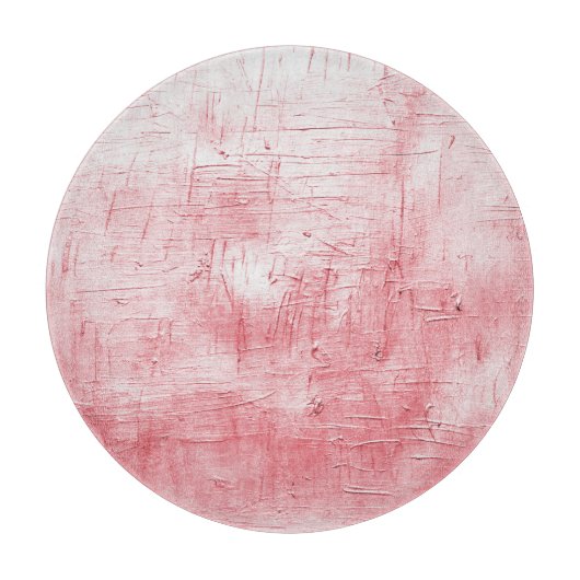 メタリックレッドのキャンバス：ブラシストロークのエレガンス。 カッティングボード (正面)