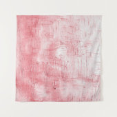 メタリックレッドのキャンバス：ブラシストロークのエレガンス。 タペストリー (正面(横))