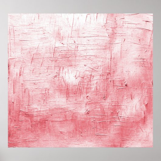 メタリックレッドのキャンバス：ブラシストロークのエレガンス。 ポスター (正面)