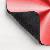 メタリックレッドステンレス鋼のルックパターン マウスパッド (コーナー)