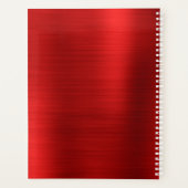 メタリックレッド署名モノグラム プランナー手帳 (裏面)