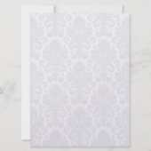 メタリックレッド、ブラック&シルバーダマスクウェディング招待状 招待状 (裏面)