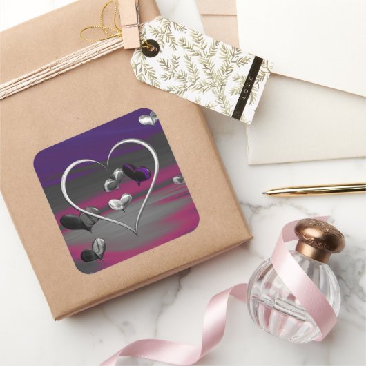 メタリックロマンスの反響 スクエアシール (ギフト)