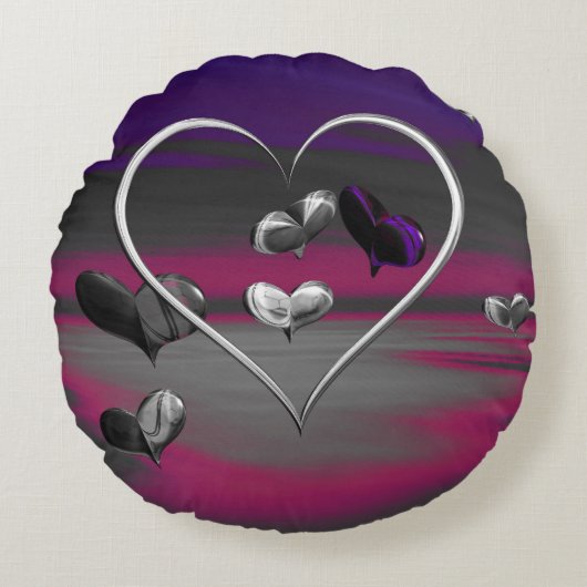 メタリックロマンスの反響 ラウンドクッション (正面)