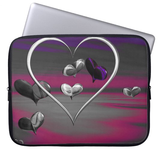 メタリックロマンスの反響 ラップトップスリーブ (正面)