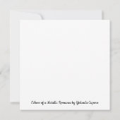 メタリックロマンスカードのエコー (裏面)