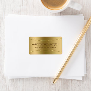 メタリックロード金ゴールドトーンの背景 ラベル