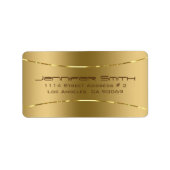 メタリックロード金ゴールドトーンの背景 ラベル (正面)