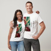 メタリックワンダーランド：きらめく赤と緑 Tシャツ (ユニセックス)