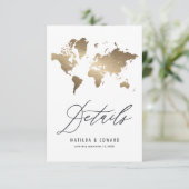 メタリックワールド結婚マップの詳細カード 出欠カード (スタンド正面)