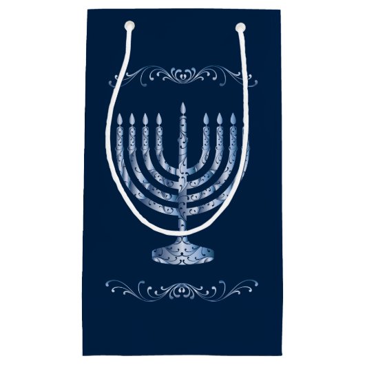 メタリック充填材（ユダヤ教）メノラー スモールペーパーバッグ (正面)