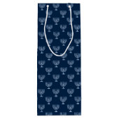 メタリック充填材（ユダヤ教）メノラー ワインギフトバッグ (裏面)