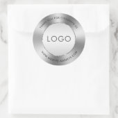 メタリック光沢のあるステンレス鋼の外観 ラウンドシール (バッグ)