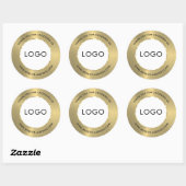 メタリック光沢のある金ゴールドステンレス鋼の外観 ラウンドシール (シート)