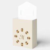メタリック勾配デザイン。モノグラム フェイバーボックス (オープン)