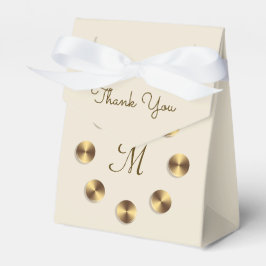 メタリック勾配デザイン。モノグラム フェイバーボックス