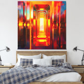 メタリック天空 キャンバスプリント (インサイチュ (寝室))