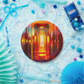 メタリック天空 ペーパープレート (パーティー)